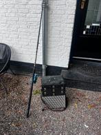 Viskist en werphengel plus toebehoren, Ophalen of Verzenden, Zo goed als nieuw, Werphengel