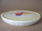 Vintage vlaaischotel taartplateau gebakschaal 34cm porselein, Antiek en Kunst, Ophalen of Verzenden