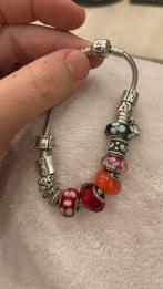 Pandora armband met bedels, Ophalen of Verzenden, Zo goed als nieuw, Zilver, Met bedels of kralen
