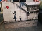 Banksy op Canvas meisje met ballon, Antiek en Kunst, Kunst | Schilderijen | Modern, Ophalen