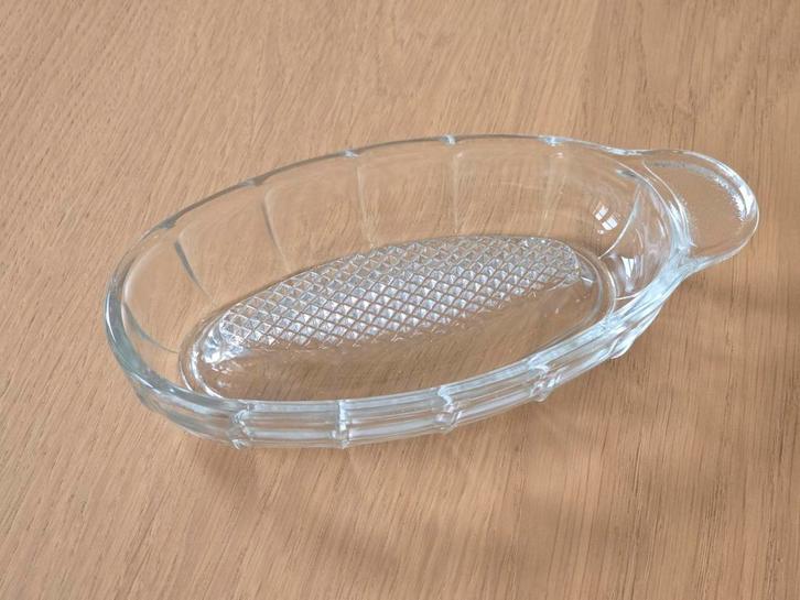 New old stock: antieke glazen rasp tbv knoflook gember appel, Antiek en Kunst, Antiek | Glas en Kristal, Ophalen of Verzenden