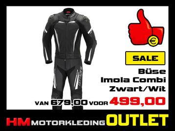 Leren motorpak Buse Imola Combi Zwart-Wit - LADY beschikbaar voor biedingen