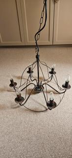 Landelijke Hanglamp met Kandelaars, Ophalen, Gebruikt, Metaal, Landelijk