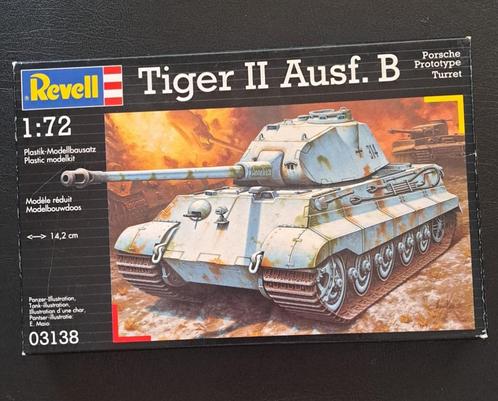 Tiger II Revell 1:72, Hobby en Vrije tijd, Modelbouw | Auto's en Voertuigen, Tank, 1:50 of kleiner, Revell, Ophalen of Verzenden