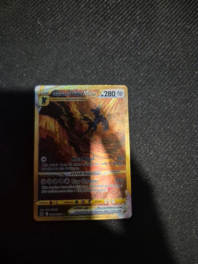 Dialga VSTAR #GG68 - Origin Forme - Near Mint, Ophalen of Verzenden, Zo goed als nieuw, Losse kaart, Foil