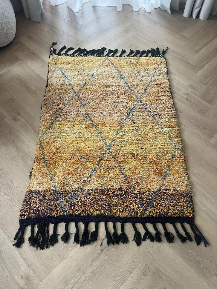 Vintage Marokkaans Berber tapijt - vloerkleed, Huis en Inrichting, Stoffering | Tapijten en Kleden, Zo goed als nieuw, 200 cm of meer