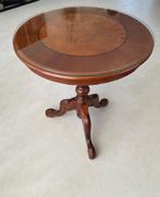 Vintage mahonie houten wijntafeltje, Ophalen of Verzenden