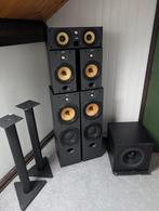Bowers en Wilkins 603S2 + 601S2 + LCR60S2 + ASW500, Ophalen, Zo goed als nieuw, Bowers & Wilkins (B&W), 120 watt of meer
