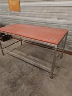 Snijtafel werktafel Slagerij horeca catering rvs, Doe-het-zelf en Verbouw, Werkbanken, Ophalen, Zo goed als nieuw