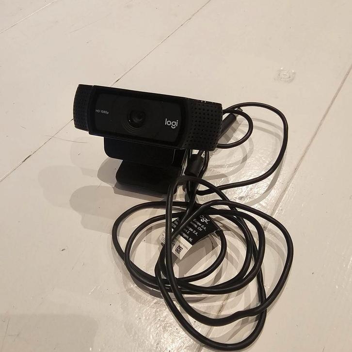 Logitech C920 HD Pro Webcam, Computers en Software, Webcams, Gebruikt, Bedraad, Windows, Monitorclip, Microfoon, Ophalen of Verzenden