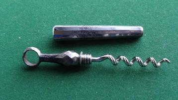 Stalen reis / picnic kurkentrekker 19e eeuw beschikbaar voor biedingen