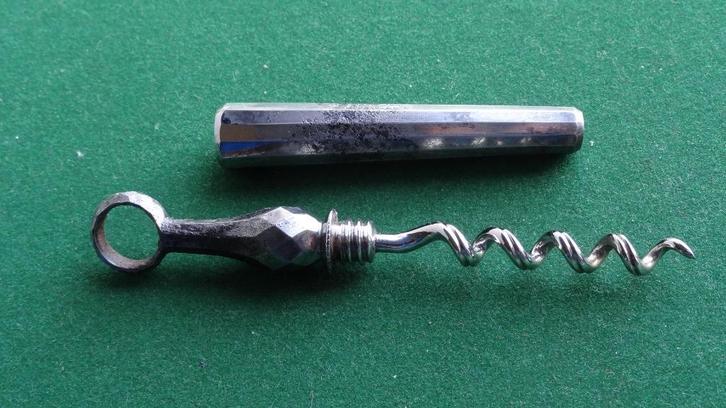 Stalen reis / picnic kurkentrekker 19e eeuw, Antiek en Kunst, Antiek | Overige Antiek, Ophalen of Verzenden