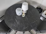 Ronde ikea tafel zwart marmer look mariedamm, Huis en Inrichting, Tafels | Eettafels, Gebruikt, 50 tot 100 cm, Rond, Modern