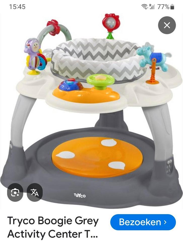 Baby jumper speeltafel, Kinderen en Baby's, Speelgoed | Speeltafels, Zo goed als nieuw, Ophalen