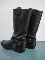 GRATIS VERZENDEN | TONY MORA leren zwarte bikerboots 37, Kleding | Dames, Hoge laarzen, Verzenden, Zwart, Zo goed als nieuw