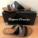 Supercracks dames slippers Maat 38 Nieuw in de doos!, Slippers, Zwart, Nieuw, Ophalen of Verzenden