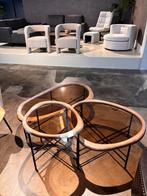 OULET - bijzettafel set (showroommodel) - OP=OP!, Minder dan 55 cm, Rond, Nieuw, Glas