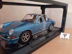 Porsche 911 Targa S 2.4 1973 Blauw-Metallic van Norev 1:18, Auto, Norev, Ophalen of Verzenden, Norev
