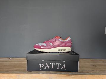 Nike Air Max 1 Patta Waves Rush Maroon - 42,5 beschikbaar voor biedingen