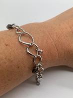 T837 Prachtige zilveren Fossil armband, Ophalen of Verzenden, X, Zilver, Zilver