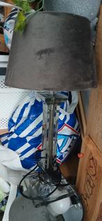 Mooie lamp met velours kap, Ophalen, Gebruikt, Metaal, Modern