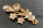 Vintage Spaanse toledo bloem broche, Ophalen of Verzenden, Zo goed als nieuw, Overige materialen