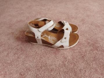 Panama Jack witte leren sandalen met sleehak maat 41 W F beschikbaar voor biedingen