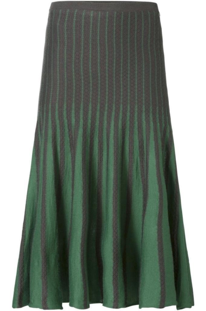 DiDi Prachtige Lange Gebreide Wijde Rok maat XL ZGAN, Kleding | Dames, Rokken, Zo goed als nieuw, Maat 46/48 (XL) of groter, Groen