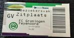 1 voetbalkaartje FC Groningen - Feyenoord, Verzamelen, Sportartikelen en Voetbal, Ophalen of Verzenden, Zo goed als nieuw, Feyenoord