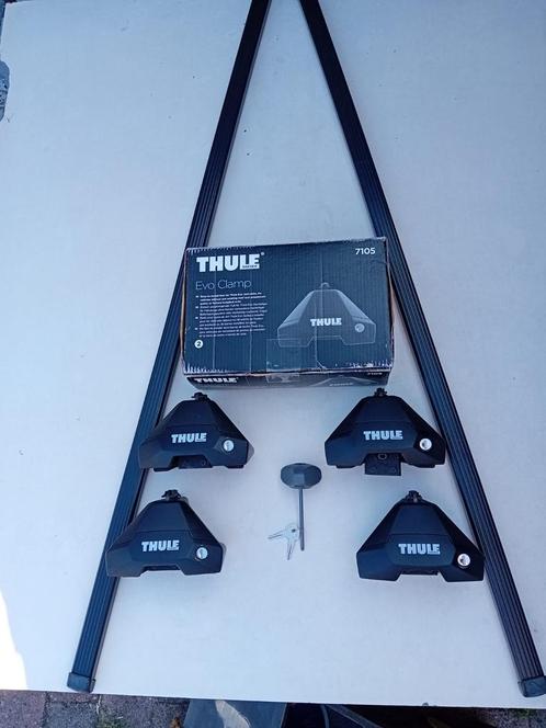 Thule evo clamp dakdrager set+rails+Opel Crossland 2017>, Auto diversen, Dakdragers, Zo goed als nieuw, Ophalen of Verzenden