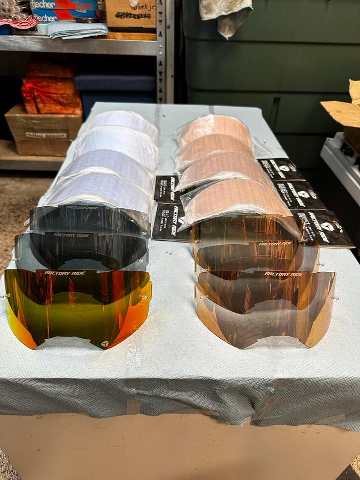 Groot assortiment FXR Factory Ride Goggle onderdelen, Motoren, Accessoires | Overige, Nieuw, Ophalen of Verzenden