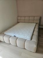 TEDDY BED met opbergruimte, Swiss sense matras, nachtkastje, Ophalen, Beige, Tweepersoons, Zo goed als nieuw