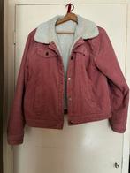 Rib jack met bont, Ophalen of Verzenden, Zo goed als nieuw, Maat 42/44 (L), Roze