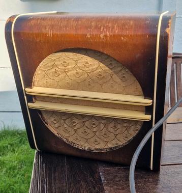 Antieke luidspreker Peerless voor buizenradio beschikbaar voor biedingen