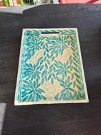 handgemaakte parelmoer dienblad blauw K, Ophalen of Verzenden, Zo goed als nieuw, Hout
