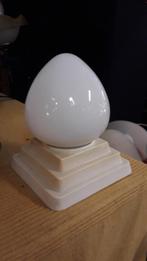 Retro plafonnière creme kleur, Huis en Inrichting, Lampen | Plafondlampen, Ophalen of Verzenden, Gebruikt, Glas, Vintage