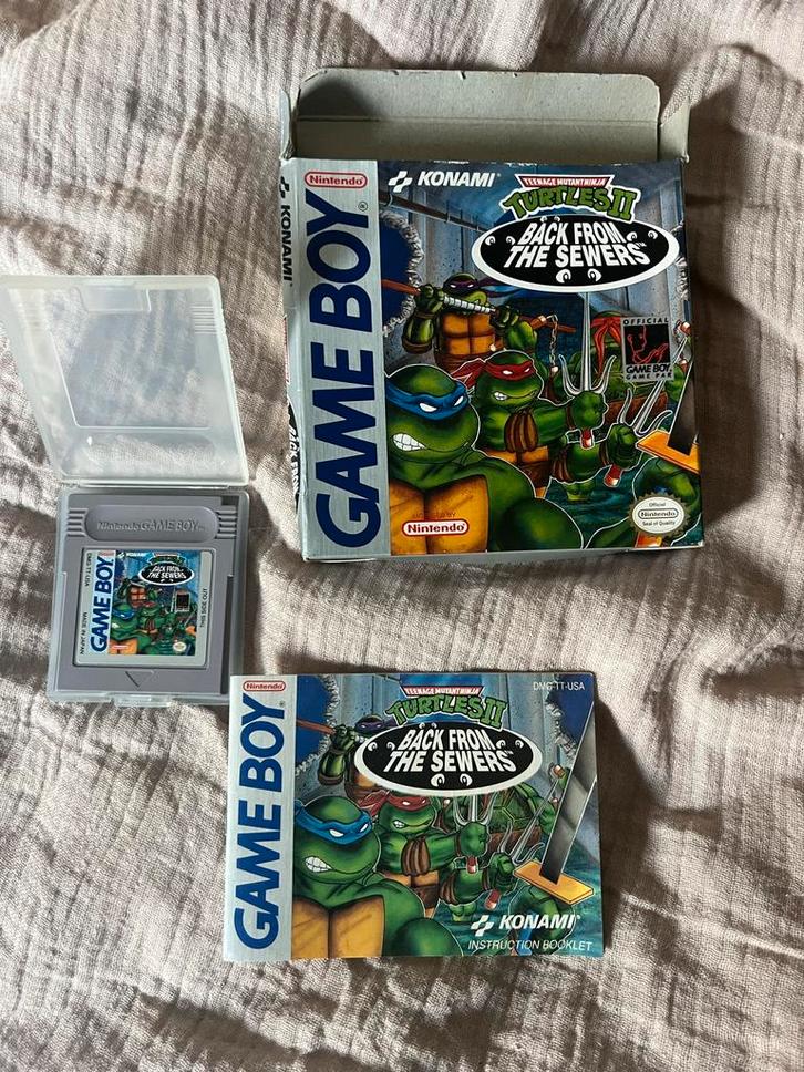 TMNT II: turtles From The Sewers - Game Boy - Compleet!, Spelcomputers en Games, Games | Nintendo Game Boy, Gebruikt, Platform