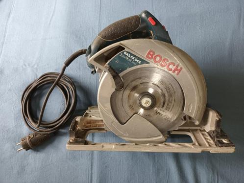 Cirkelzaag Bosch (GKS 65 GCE), Doe-het-zelf en Verbouw, Gereedschap | Zaagmachines, Gebruikt, Cirkelzaag, 1200 watt of meer, 30 tot 70 mm