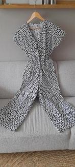 Jumpsuit MONKL,  ecru met zwart bloemetje,  XS, ZGAN!, Ophalen of Verzenden, Zo goed als nieuw, Maat 34 (XS) of kleiner, Zwart