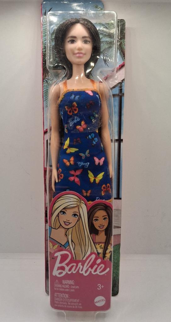 Barbie Pop Trendy Blauwe Jurk met Vlinders, Kinderen en Baby's, Speelgoed | Poppen, Nieuw, Barbie, Verzenden