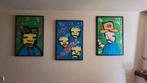 Herman brood schilderijen 3 stuks, Ophalen of Verzenden, Minder dan 50 cm, Schilderij, Minder dan 50 cm