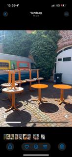 Partij Vintage eettafel rond klein 13 stuks, Ophalen, Rond, Zo goed als nieuw, X