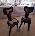 Vintage Spaanse Brutalist stoelen, Antiek en Kunst, Antiek | Meubels | Stoelen en Banken, Ophalen