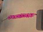 Handgemaakte bloemenarmband. Chrystal Armbanden, makeup., Ophalen of Verzenden, Nieuw, Roze