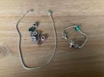 Armband, ketting bedels, Pandora, Ophalen of Verzenden, Zo goed als nieuw, 4 bedels of meer