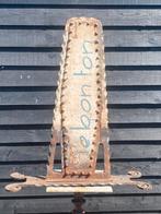 Art deco Amsterdamse school gesmeed uithangbord winkelbord, Ophalen