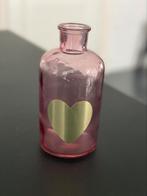 Roze vaasje glas, Ophalen of Verzenden, Zo goed als nieuw, Glas, Minder dan 50 cm