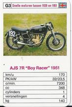 M27 motorkaartje ajs 7r boy racer ( g3 ), Verzamelen, Ophalen of Verzenden, Zo goed als nieuw, Auto's