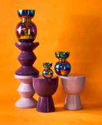 Pols Potten Zig Zag Kruk Paars NIEUW, Huis en Inrichting, Krukjes, Ophalen, Nieuw, Kunststof
