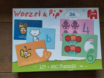 Woezel en Pip puzzel alfabet +123 beschikbaar voor biedingen